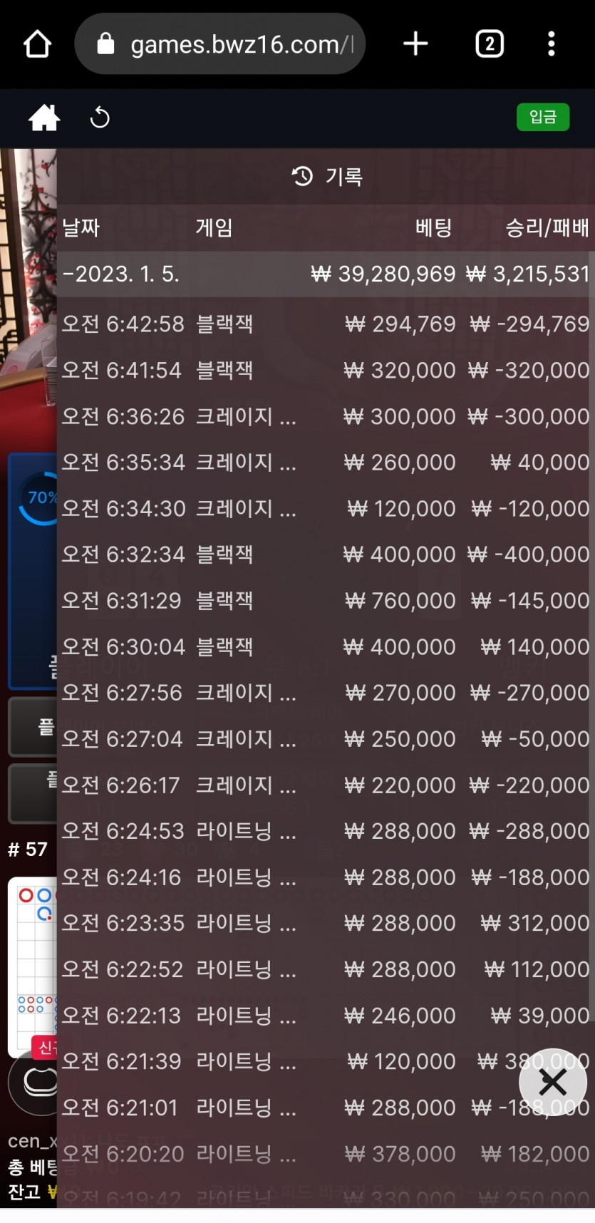 새벽반 벳위즈후기 크레이지타임(0)