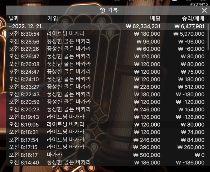 라이트닝and풍성한 대박하나먹고 마감(0)