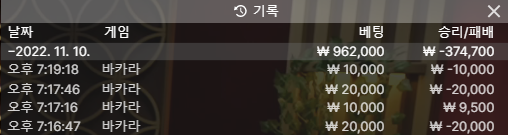 에볼 손실....(0)