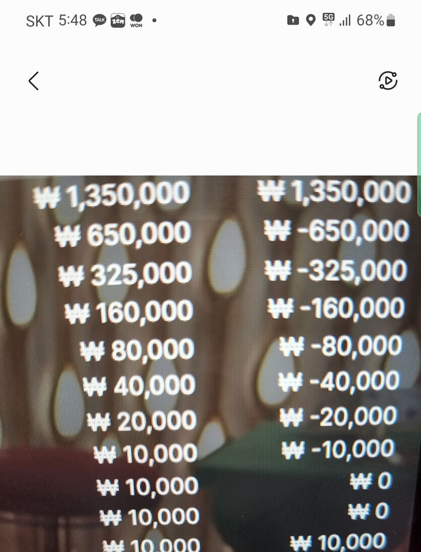 방금도 7번 틀리고 ..마지막배팅앞두고서 ...다른방왔네요 ..(0)