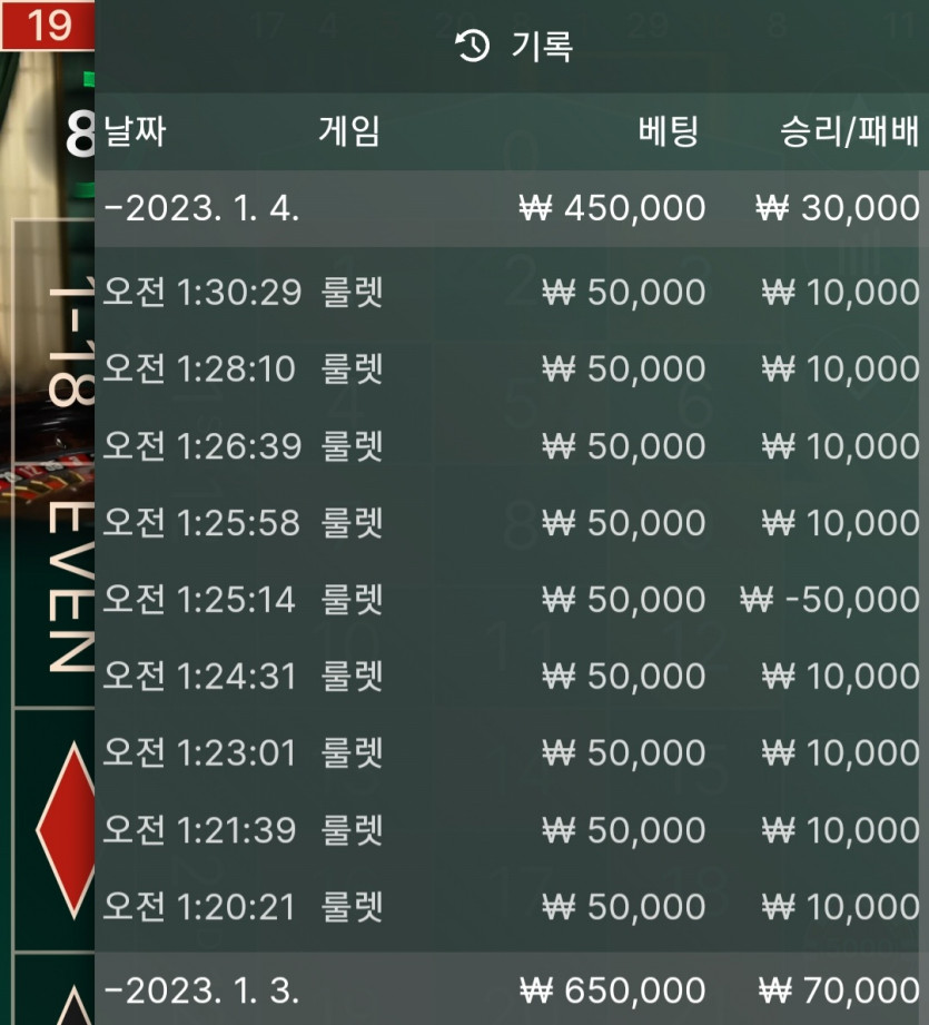 1/4 룰렛/미겜(1)