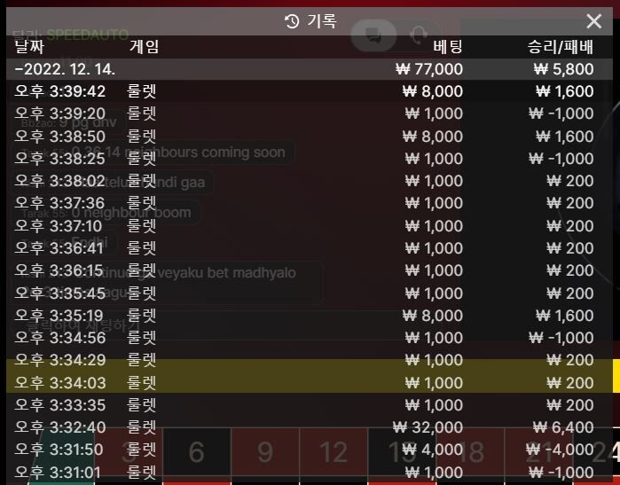 룰렛은 언제나 즐거워~(0)