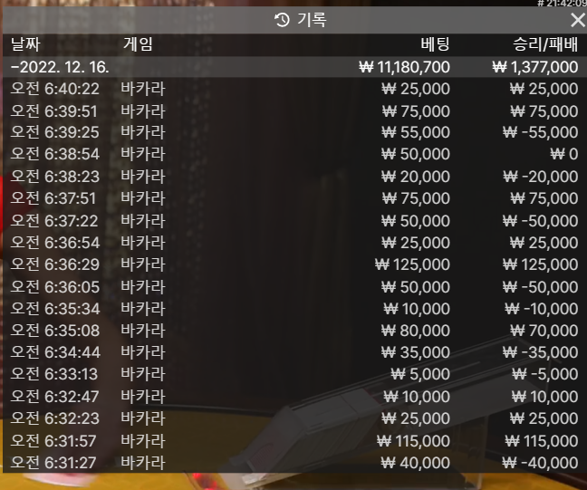 벳 위즈 바카라 막간에 결과(2)