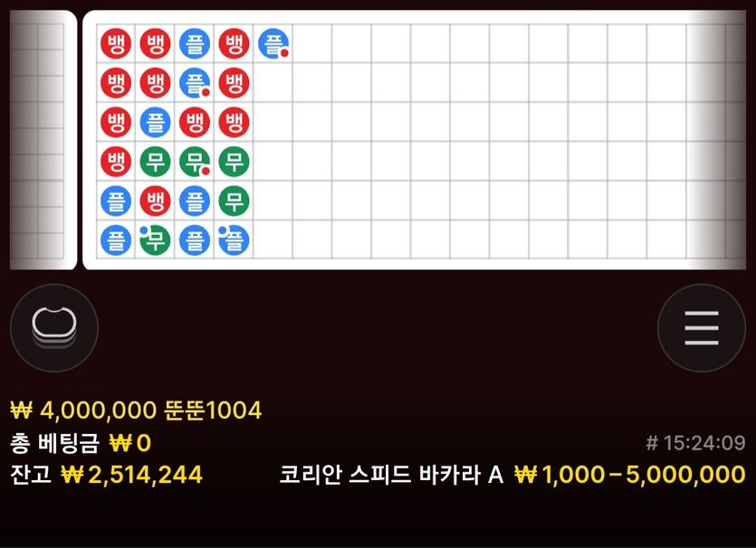바카라 -800 복구기 5일차(2)