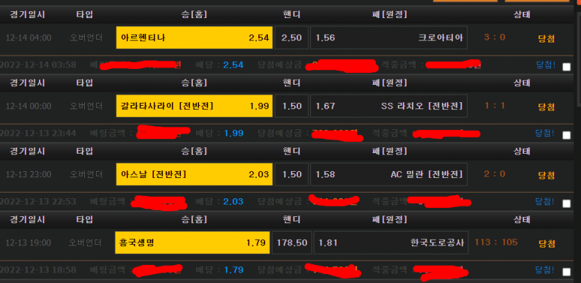 오늘 온카판 축구 공유픽 결과!(0)