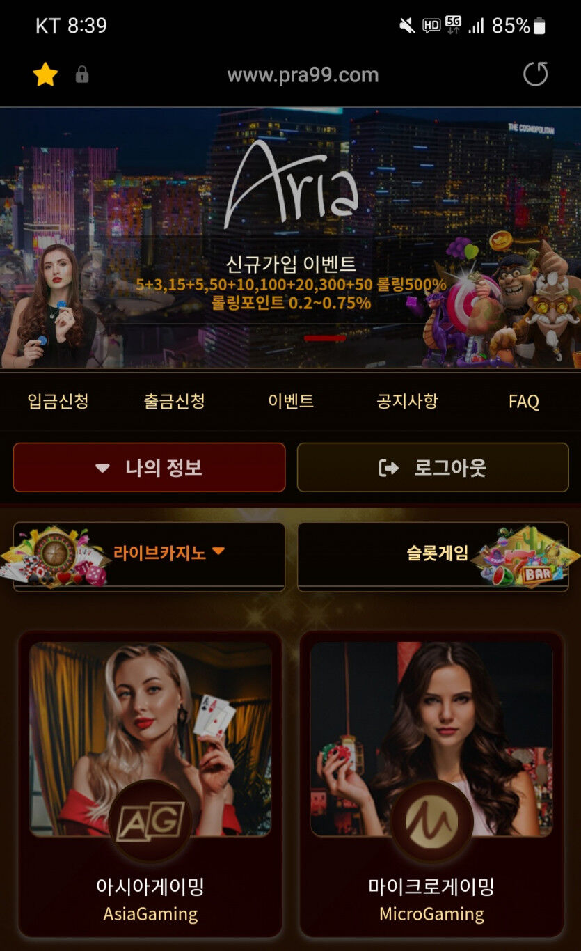 아리아카지노 후기(0)