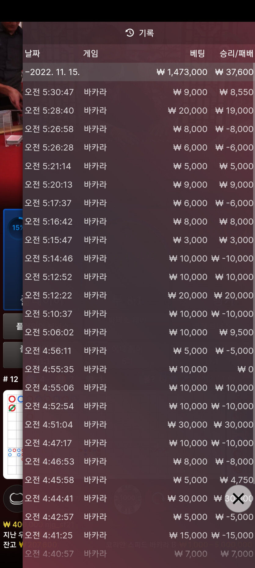 바카라 초보한텐 너무 어렵네요ㅜㅜ(0)
