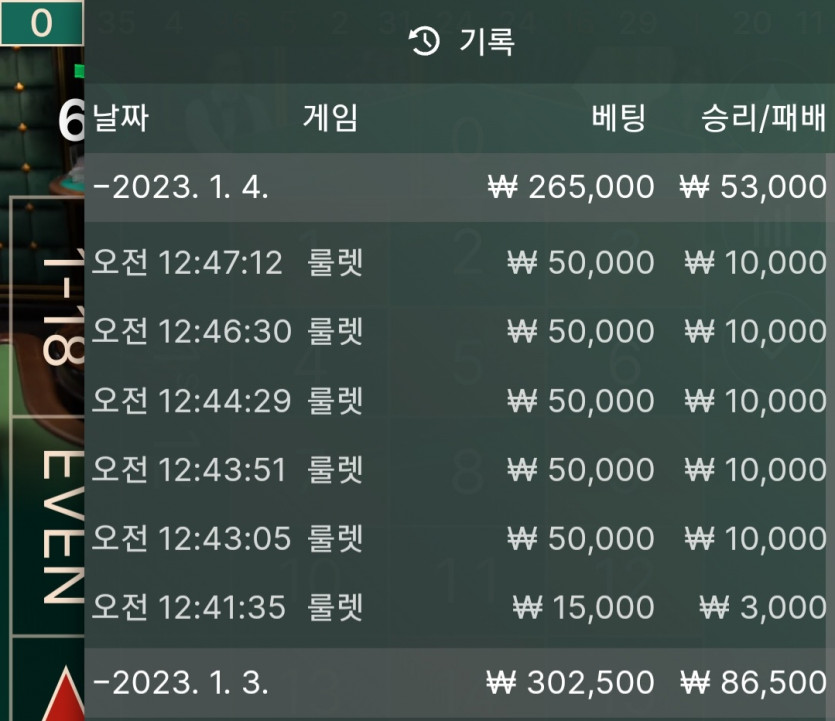 1/4 룰렛/미겜(0)