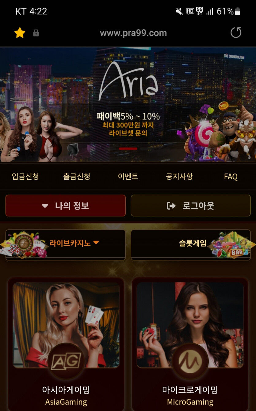 아리아카지노 후기(0)