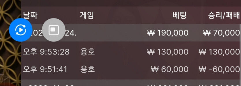 금일 용호 빠르게 승리후 월드컵 뱃(0)