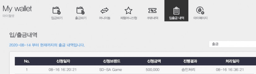 샌즈 출금 후기(0)