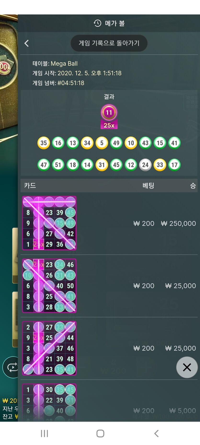 온라인카지노 메가볼 후기(0)