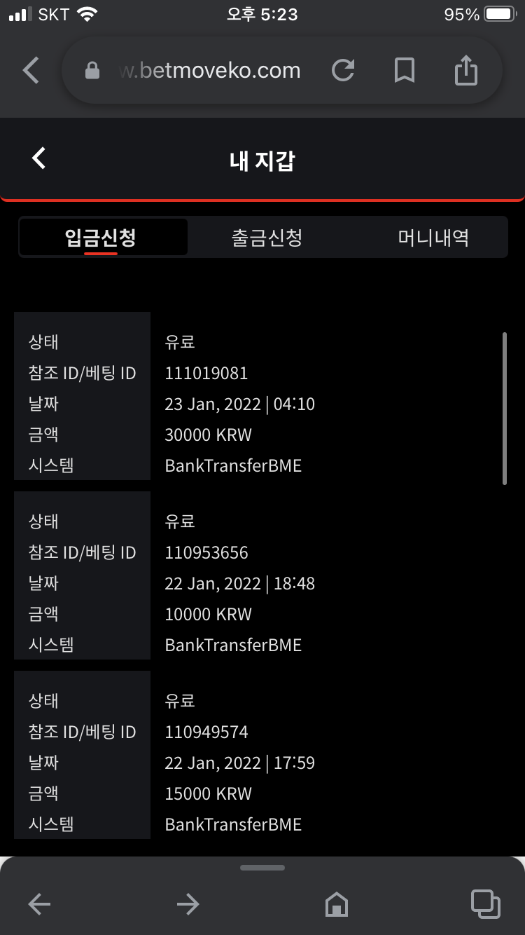 벳무브 후기(1)