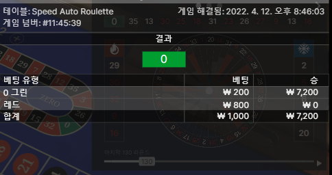 에볼 롤렛 후기(1)