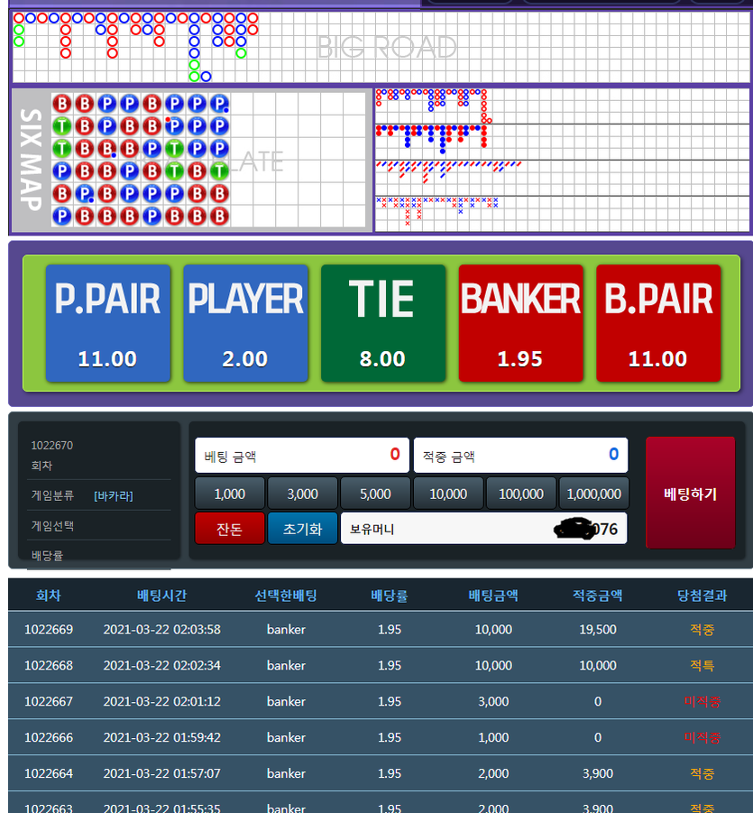 소소한 베팅............피곤해서...^^(0)