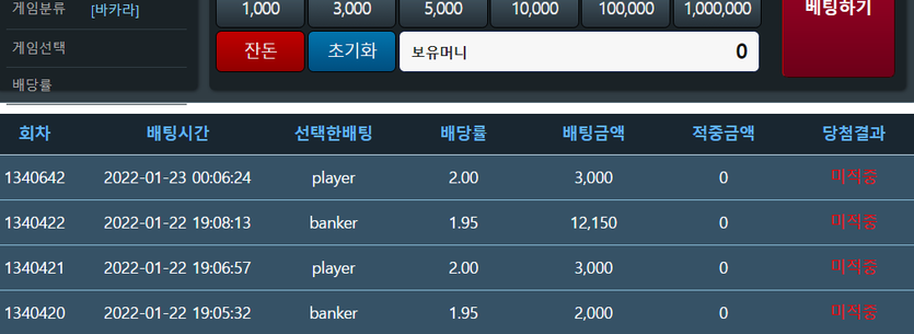 포겜으로 승률체크 ㅠ(0)