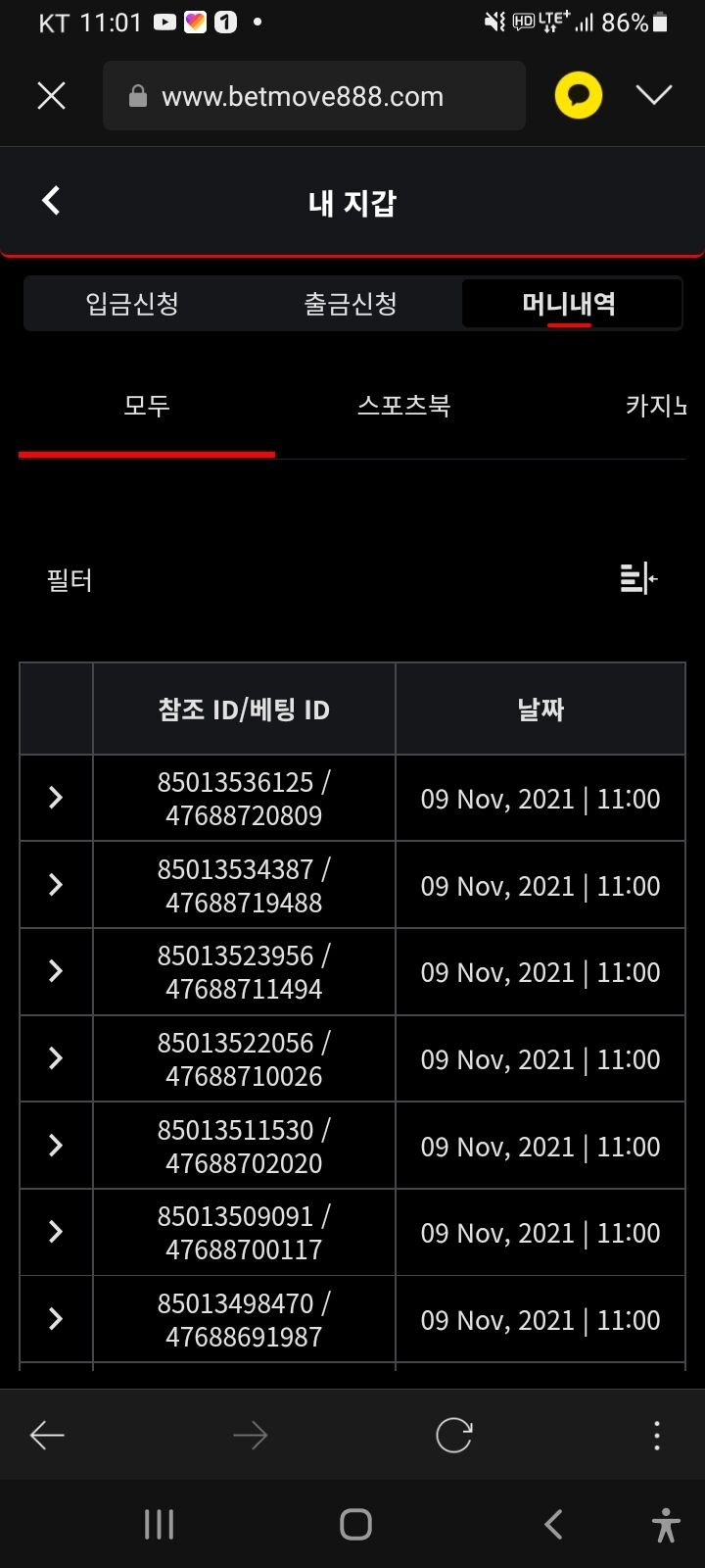 벳무브 후기(0)