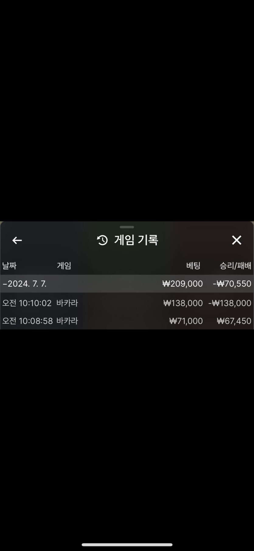 07.07 케이카지노 포전 후기(0)