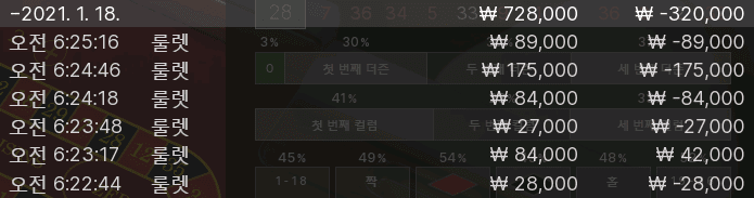 온카 내가 왜 룰렛을 했을까...(0)