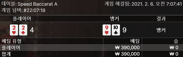 헤븐카지노 2깡 성공의 자심감을 얻었지만...(1)
