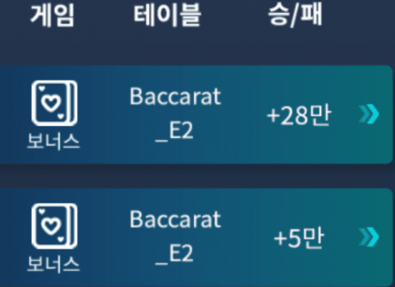 보너스 바카라 2연승~(0)