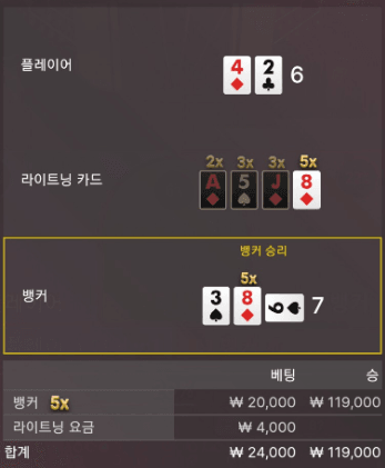 라이트닝 바카라 첫 경험(0)