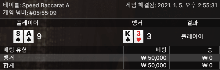 오늘 바카라 하지말라는 걸 느꼈습니다(1)
