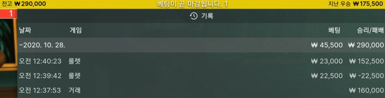 룰렛은 이런 재미로 하는거제(0)