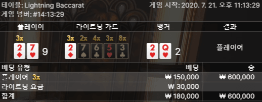 온카 라이트닝 바카라 후기(1)