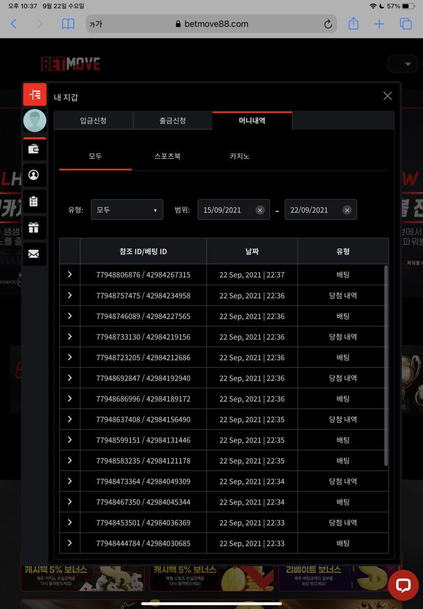 벳무브 후기(0)