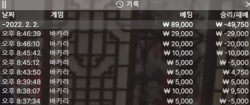 홈카 소액 패배(0)