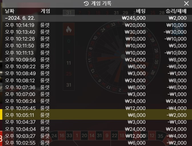 아...욕심 뱃 실패(0)
