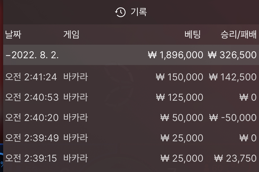 새벽게임 수익(0)