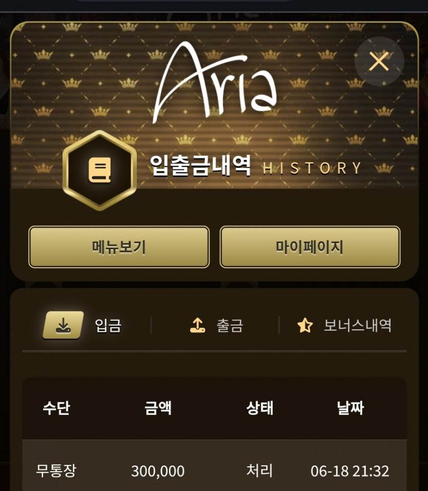 아리아 후기(0)