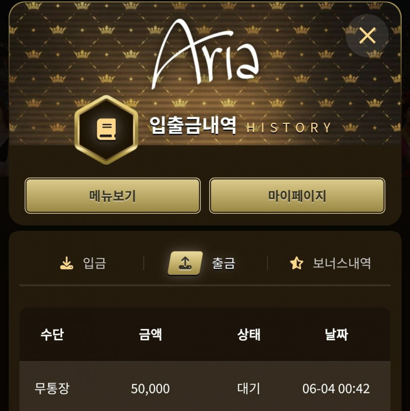 아리아 후기(0)