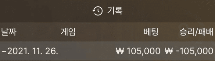 에볼루션 깡벳 실패(0)