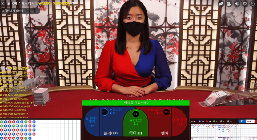 한국인 딜러에게 프로에서 참패했네요(0)