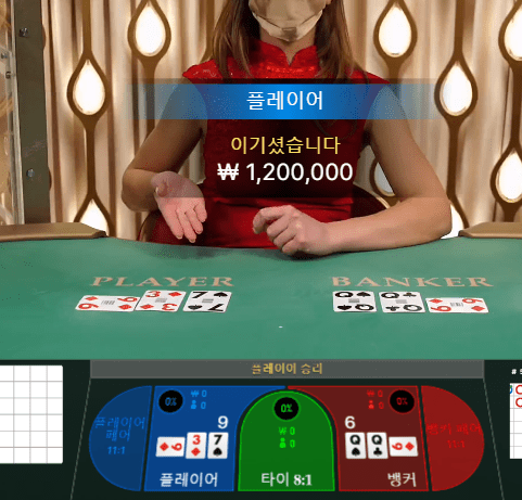 프로카지노 뱅커 패어 오랜만에 맞췄습니다(0)