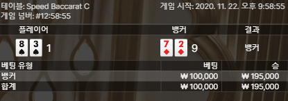프로카지노 스피드 바카라 오늘은 소소하게(0)