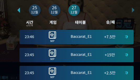 프로카지노 취침전 승리(1)