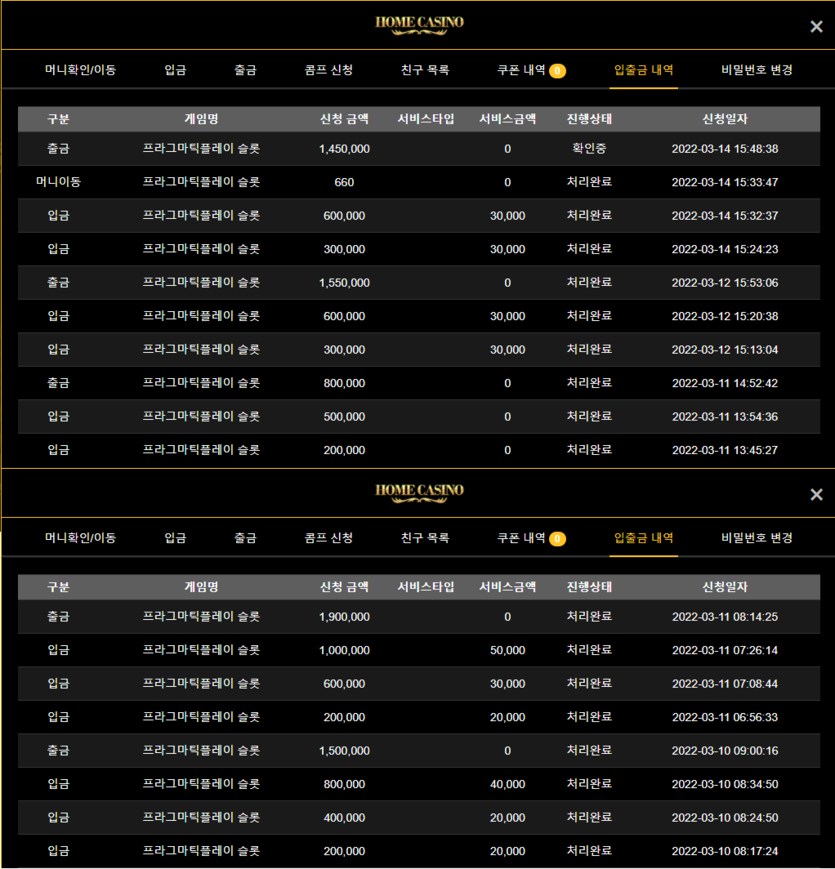 홈카 10~14일 후기(0)