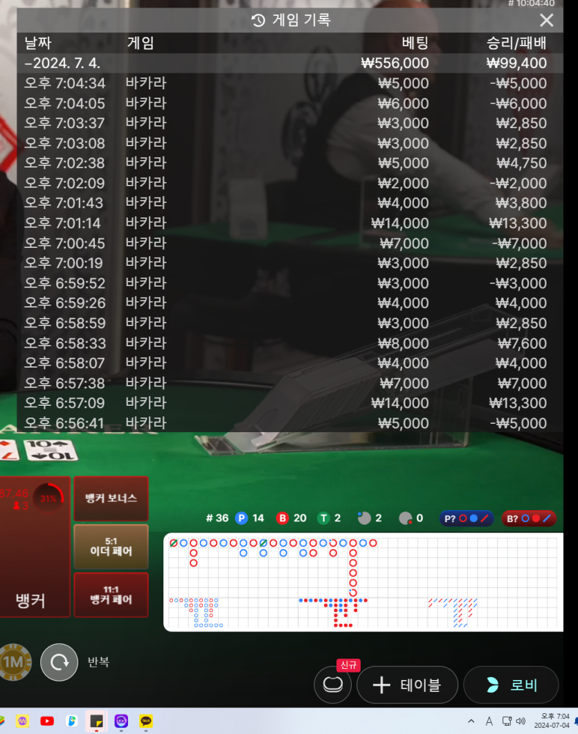 7/4 게임후기7(+10)(0)
