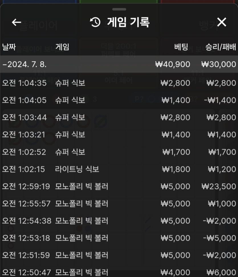 비제휴 루징(0)