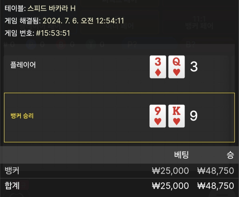 7/6 비제휴 바카라 후기(0)