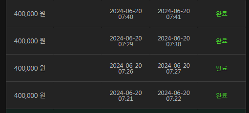 6/20 유로스타 5차 후기(0)