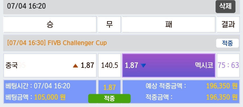 비제휴 스포츠 적중(0)