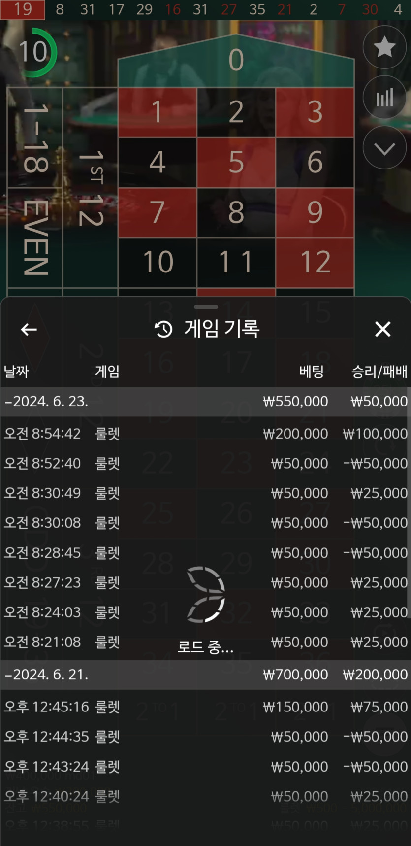 6/23 케이카지노 후기(0)