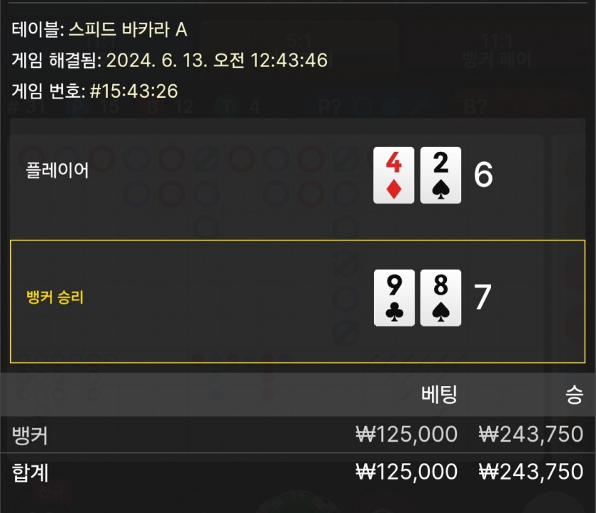 6/13 비제휴 바카라 후기(0)