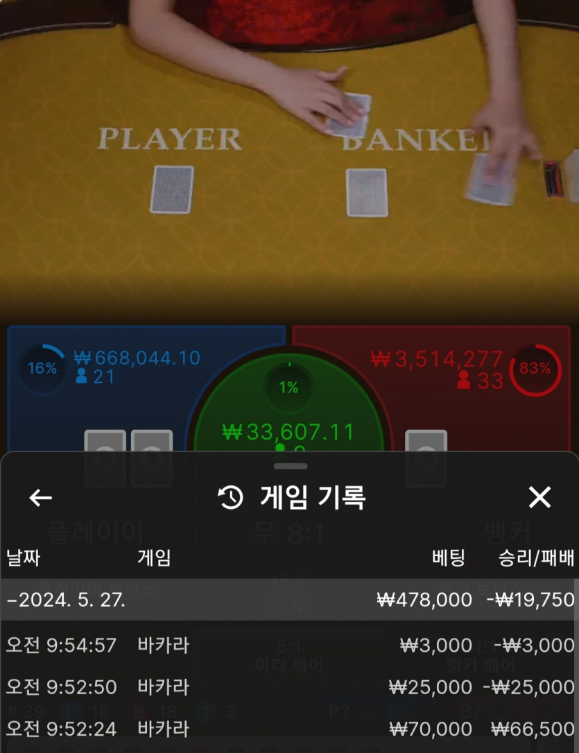 아리아카지노 바카라후기(0)