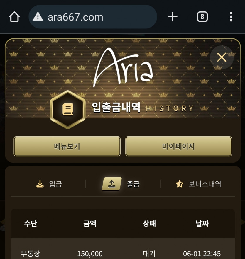 아리아 후기(0)